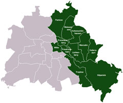 Karte Ostberlin