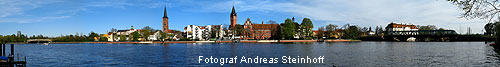 Berlin Kpenick Altstadt Panorama vom Dahme Ufer aus