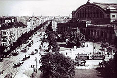 Der Askanische Platz vor dem Anhalter Bahnhof Berlin Kreuzberg 1900